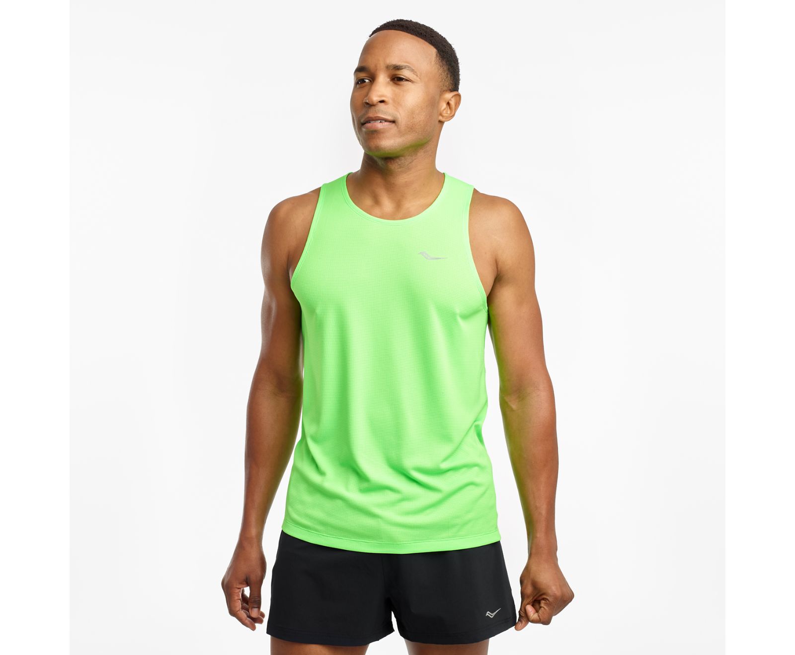 Saucony Stopwatch Singlet Men\'s Tanks Light Green | Canada 669LISH